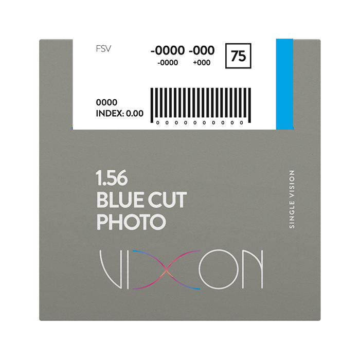 Vixon 1.56 Bluecut Photo Gray FSV 65 (AR BLUE) Extended Range
