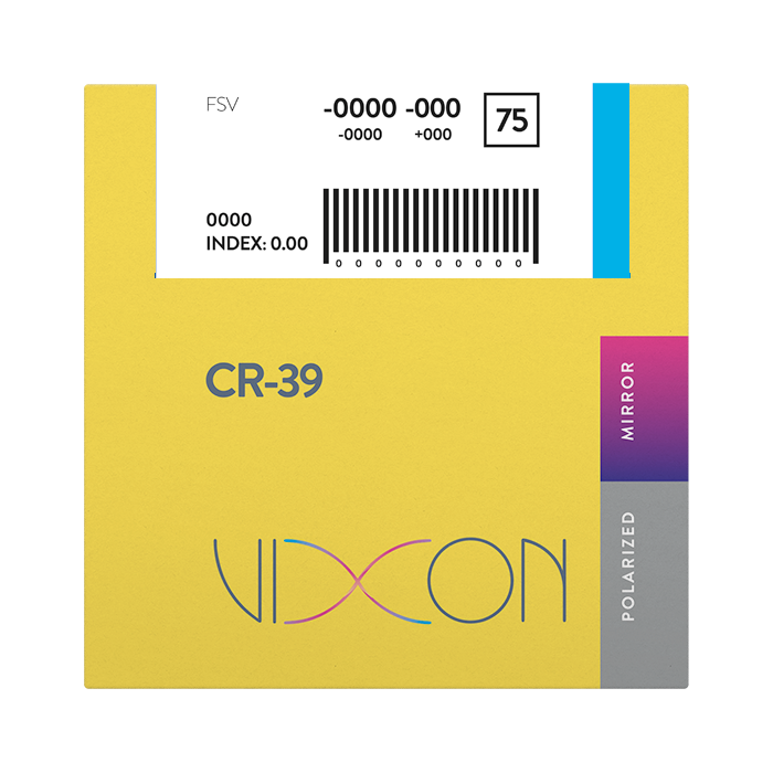 Vixon 1.50 Polarized Gray FSV PLANO 75 Mirror Orange